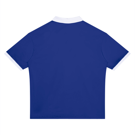 Yellow Tea Rose Color Block Polo Shirt