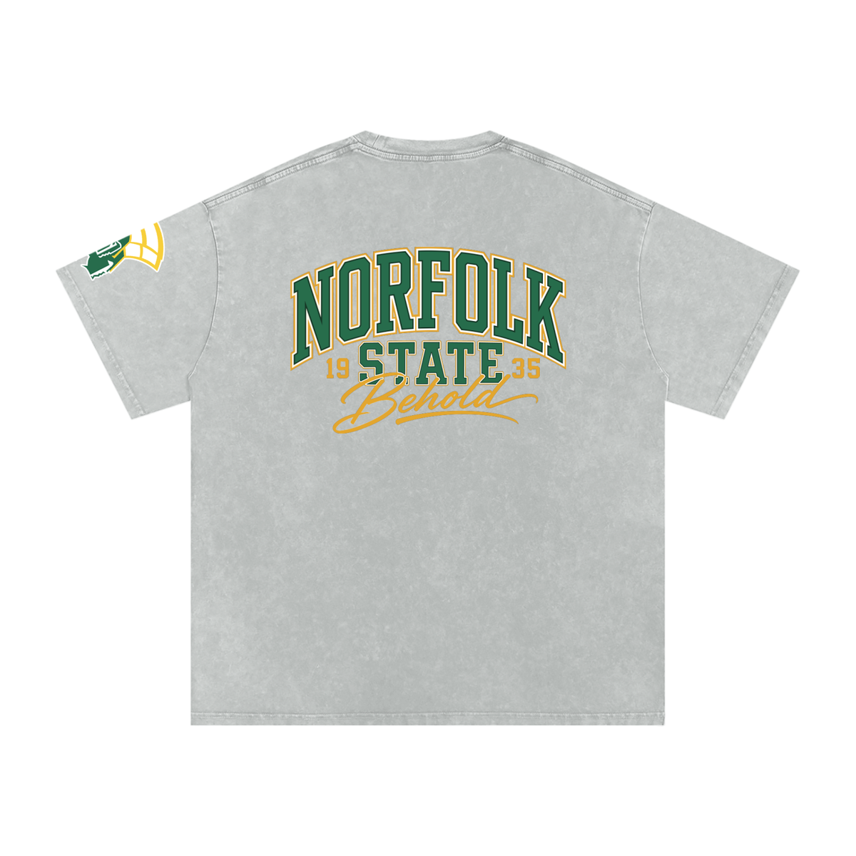 NSU Big Behold Snow Washed Oversized Cotton T-Shirt