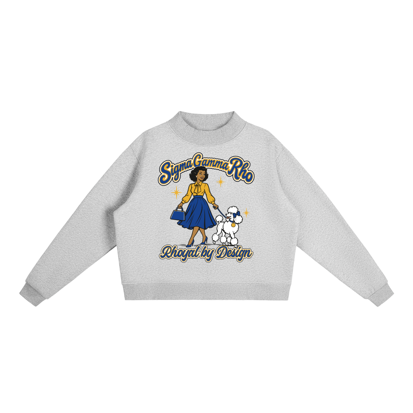 Essential Fleece Mock-Neck Crew Sweatshirt