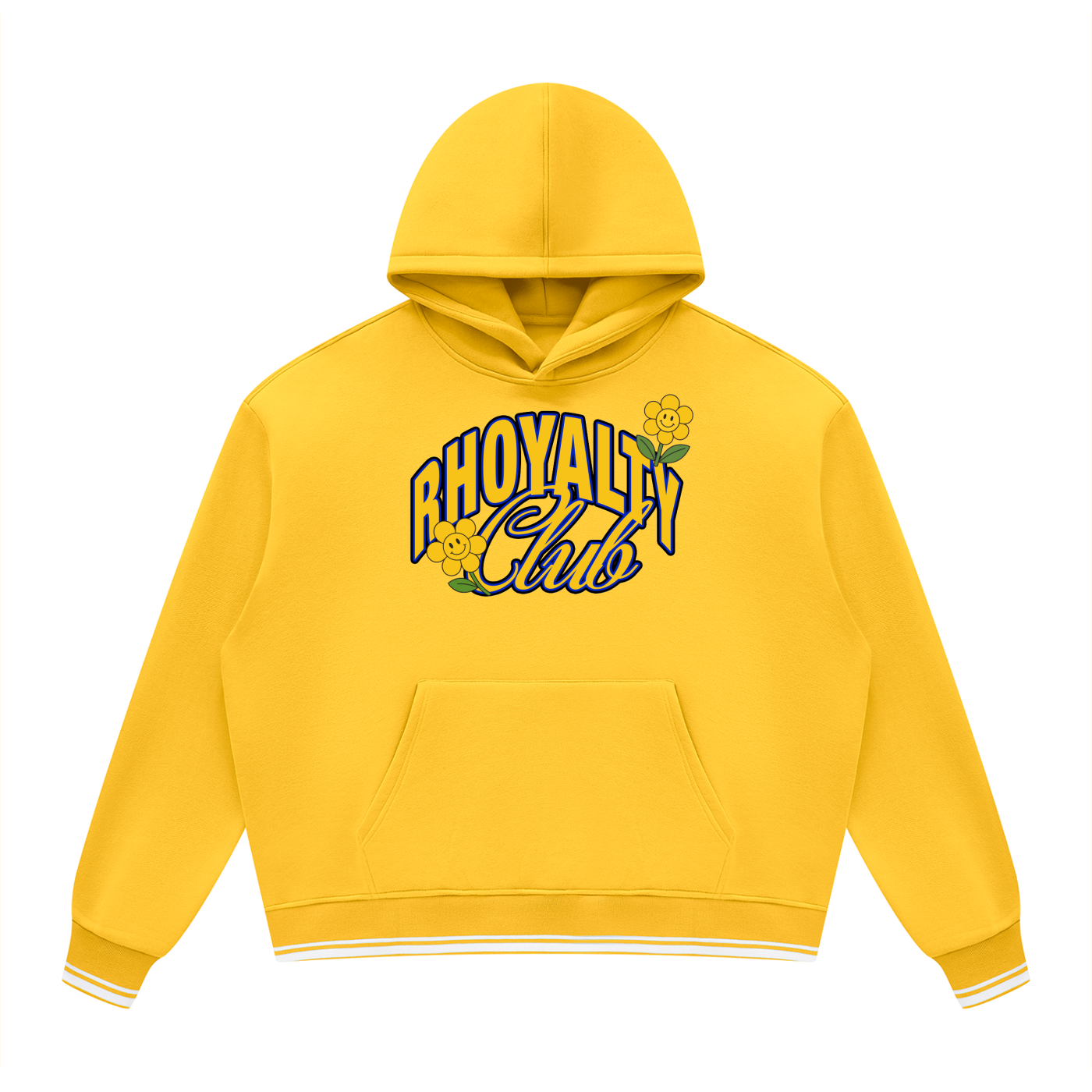 Unisex Oversized Color Block Fleece Hoodie