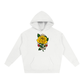 Yellow Tea Rose Oversize Fleeced Hoodie