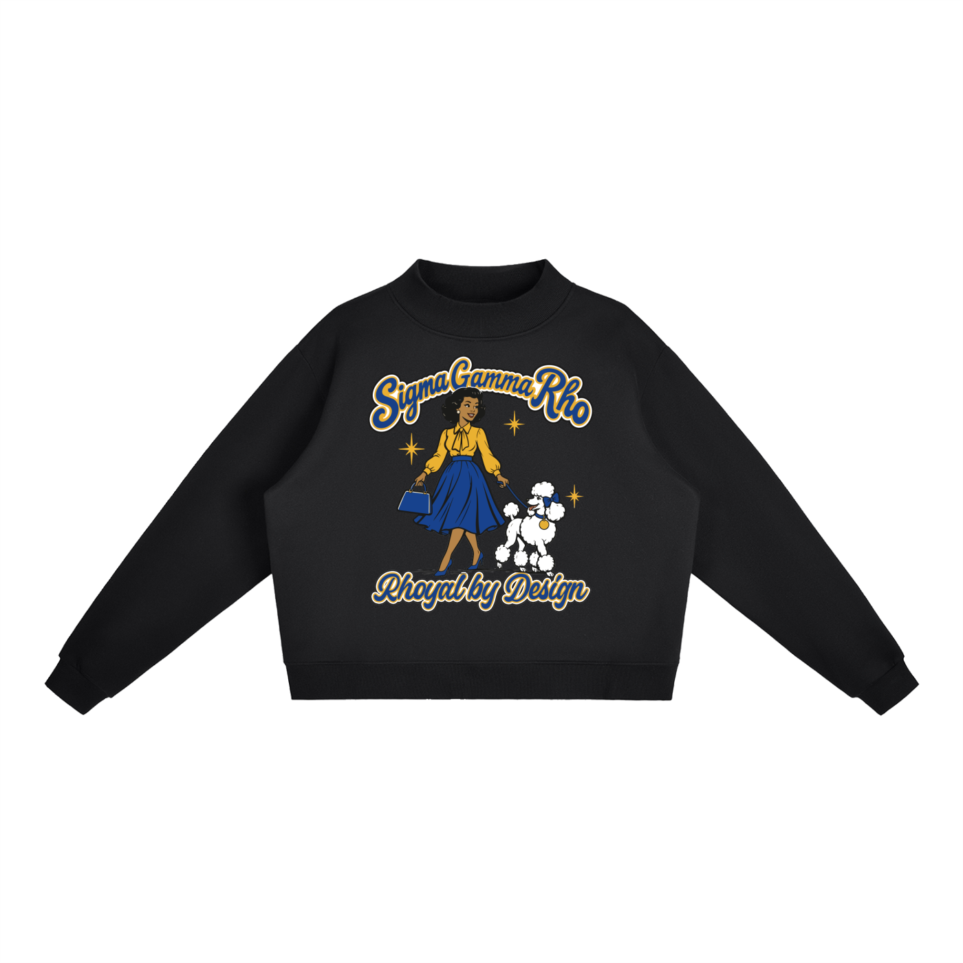 Essential Fleece Mock-Neck Crew Sweatshirt