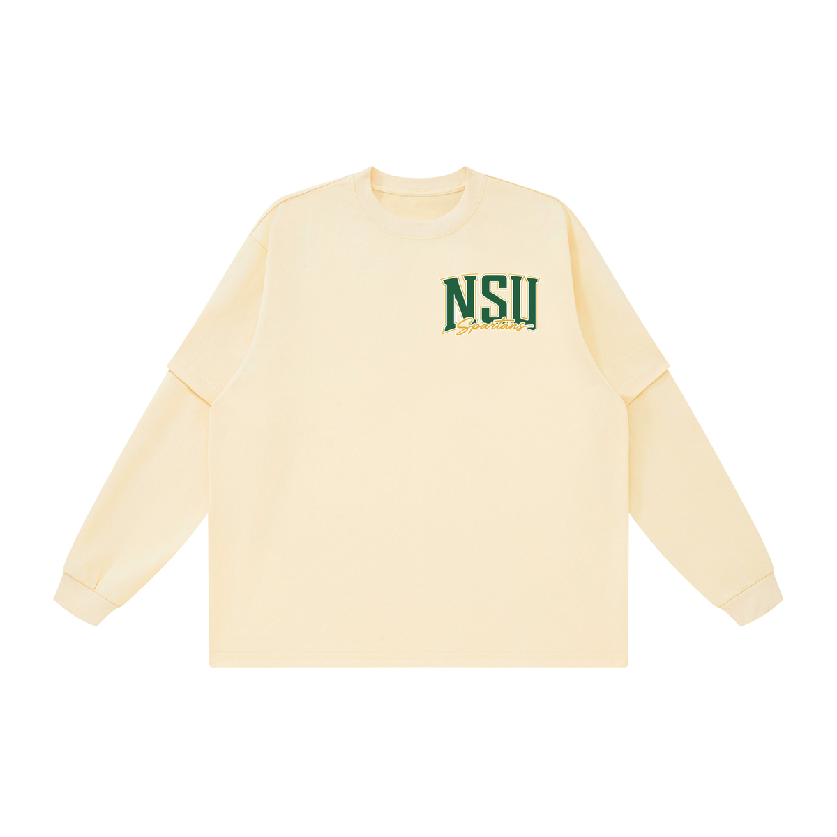 NSU Big Behold Unisex Layered Oversized T-Shirt
