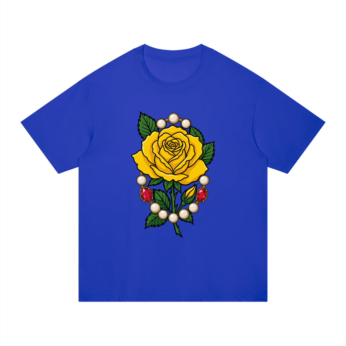 Yellow Tea Rose Regular Fit Cotton T-Shirt