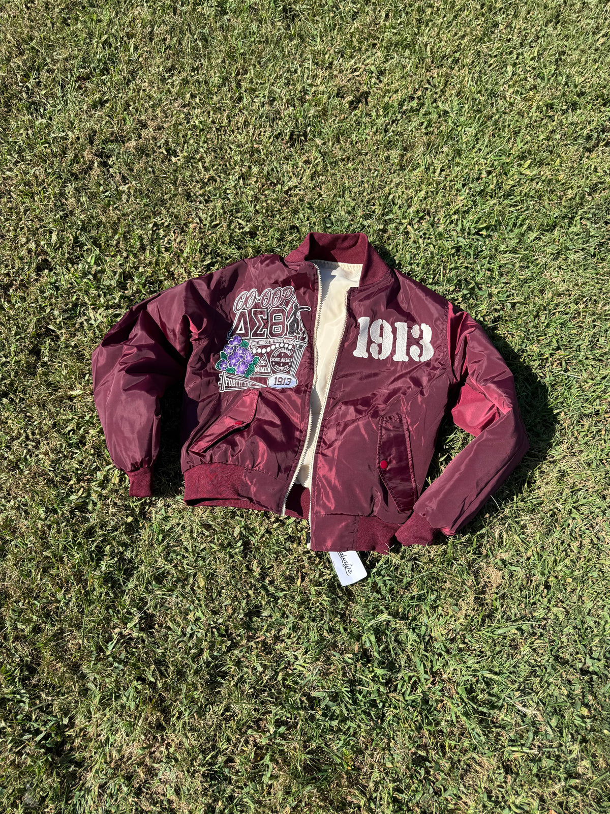 Delta Premium Cropped Patched Up Flight Jacket Premium
