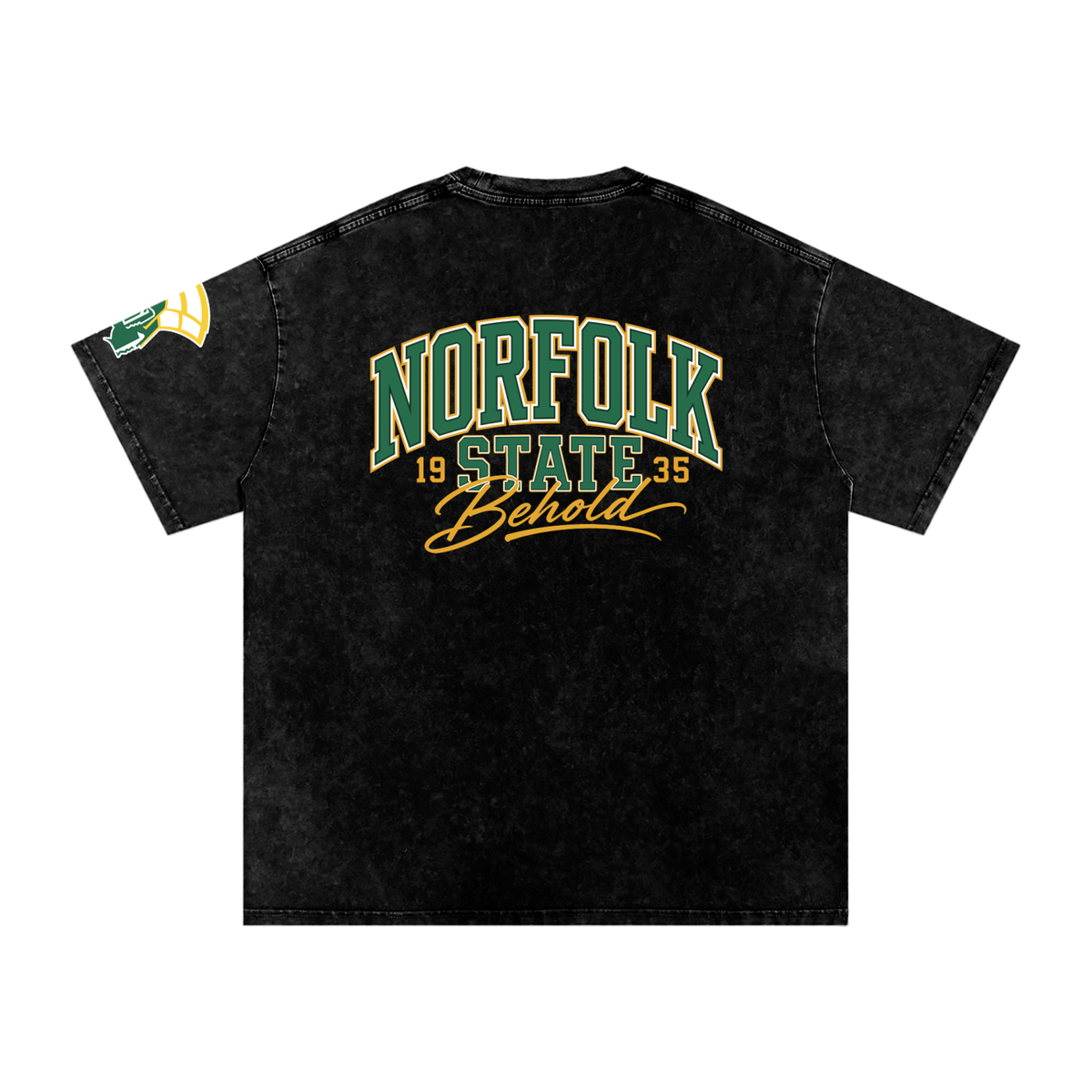 NSU Big Behold Snow Washed Oversized Cotton T-Shirt