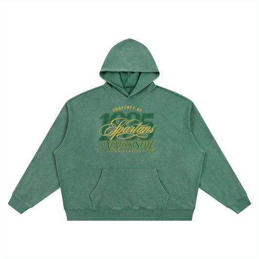 Property of NSU Unisex Vintage Wash Waffle Boxy Hoodie