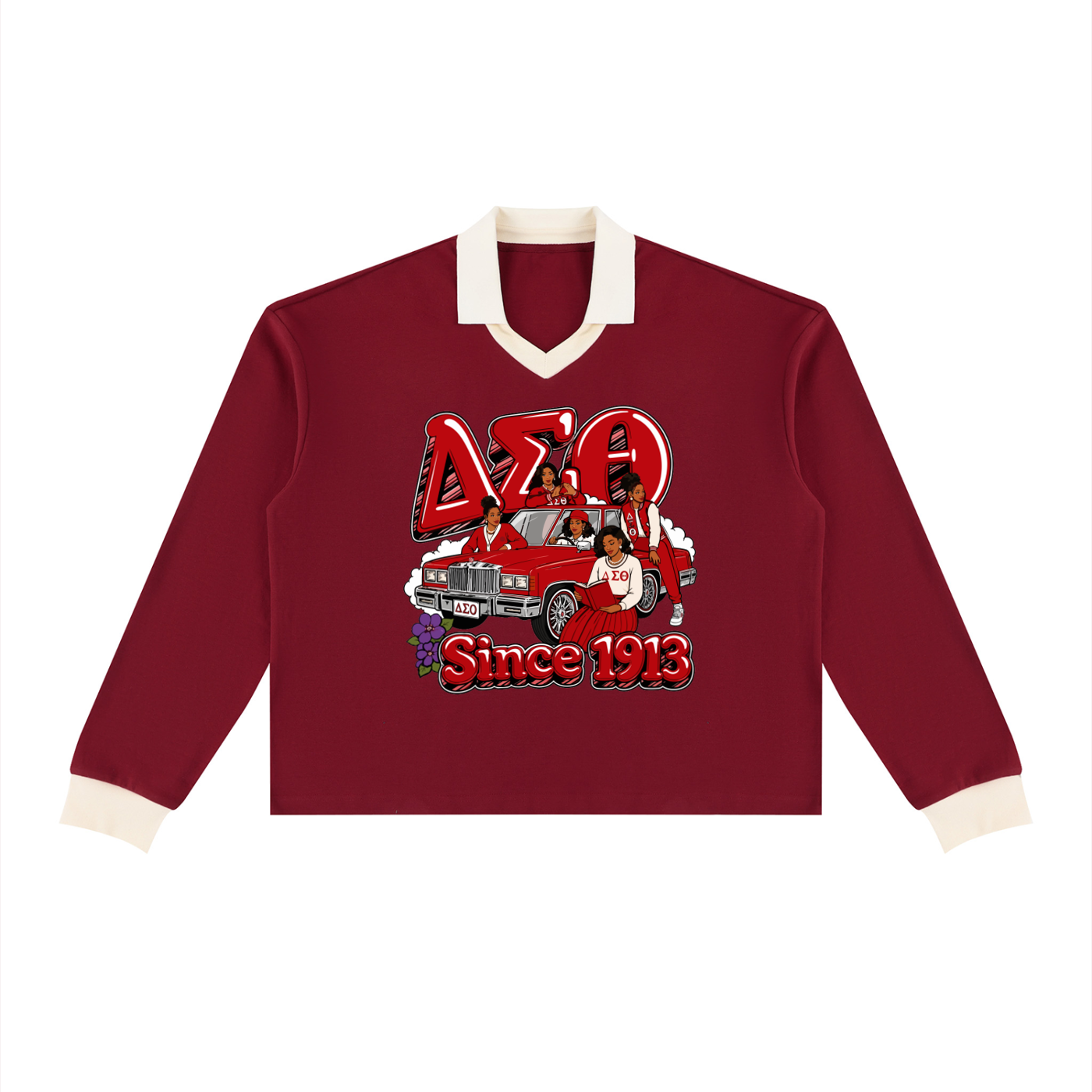 Unisex Color Block Long Sleeve Sweatshirt