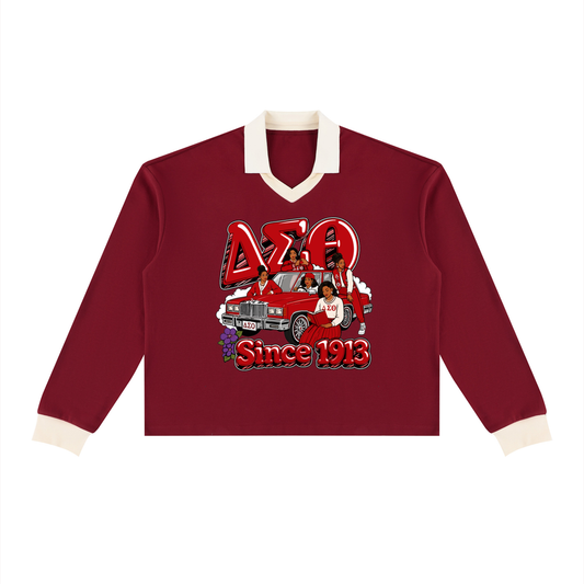 Unisex Color Block Long Sleeve Sweatshirt