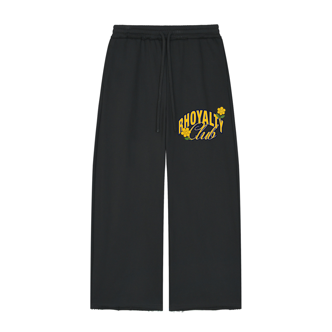 Women’s Wide Leg Raw Edge Sweatpants