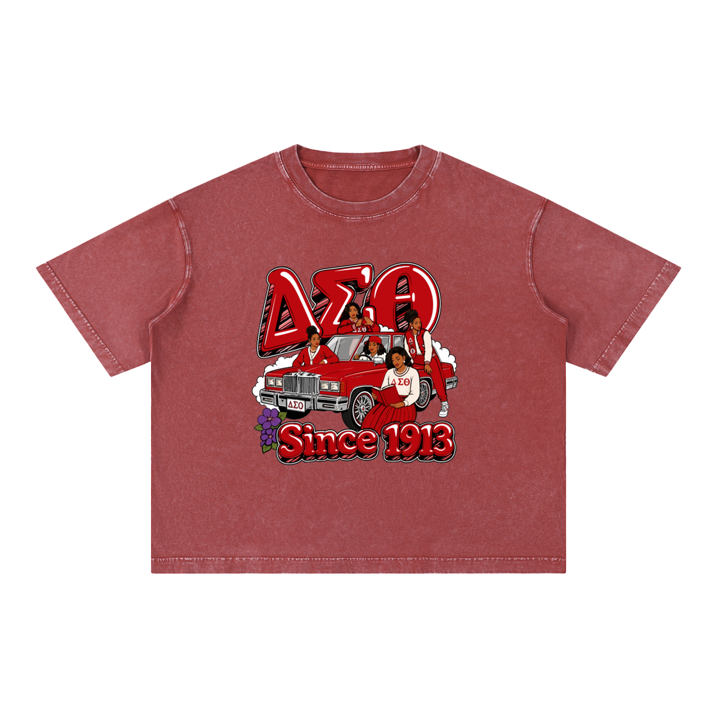 Mineral Wash Boxy Cotton T-Shirt