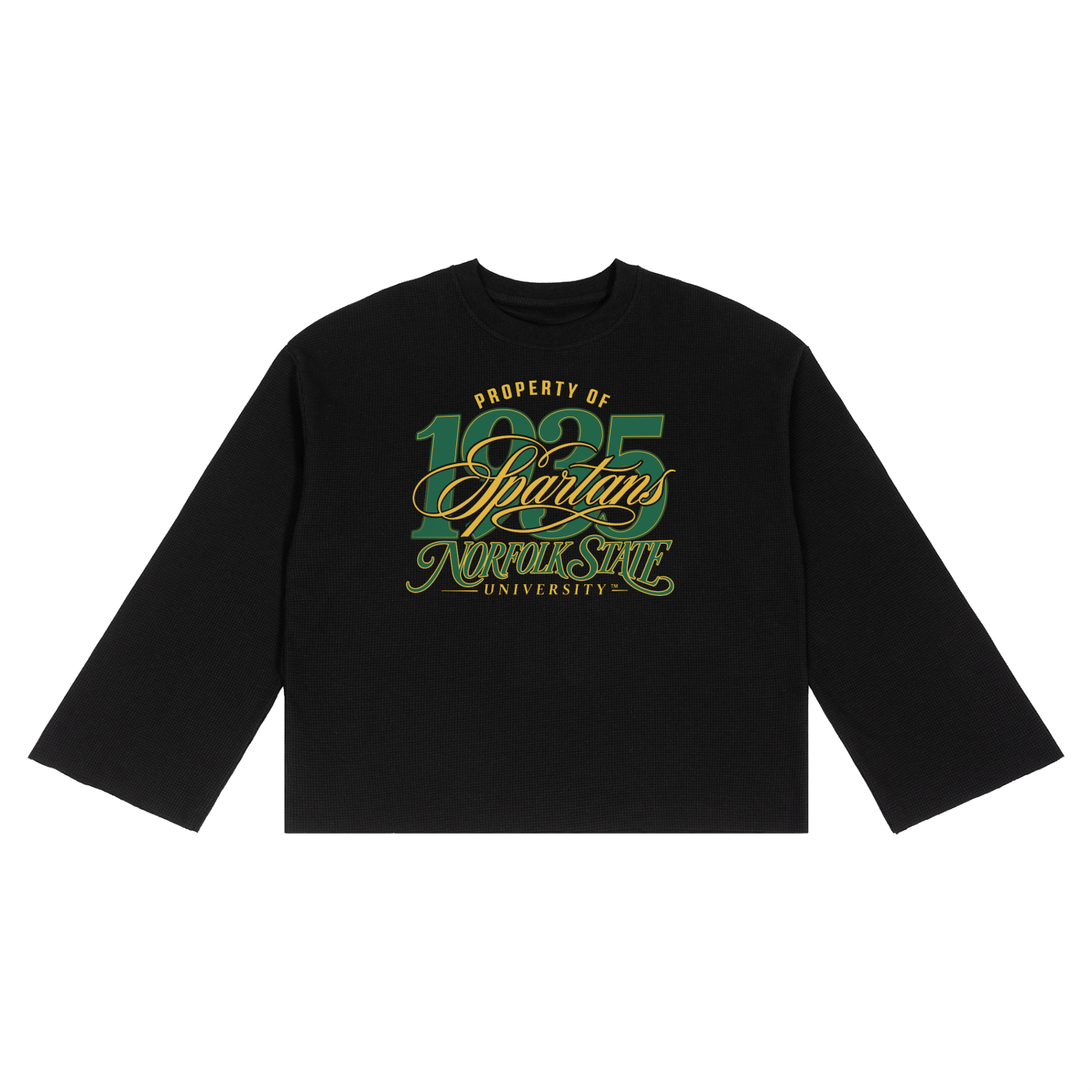 Unisex Waffle Raw Edge T-Shirt