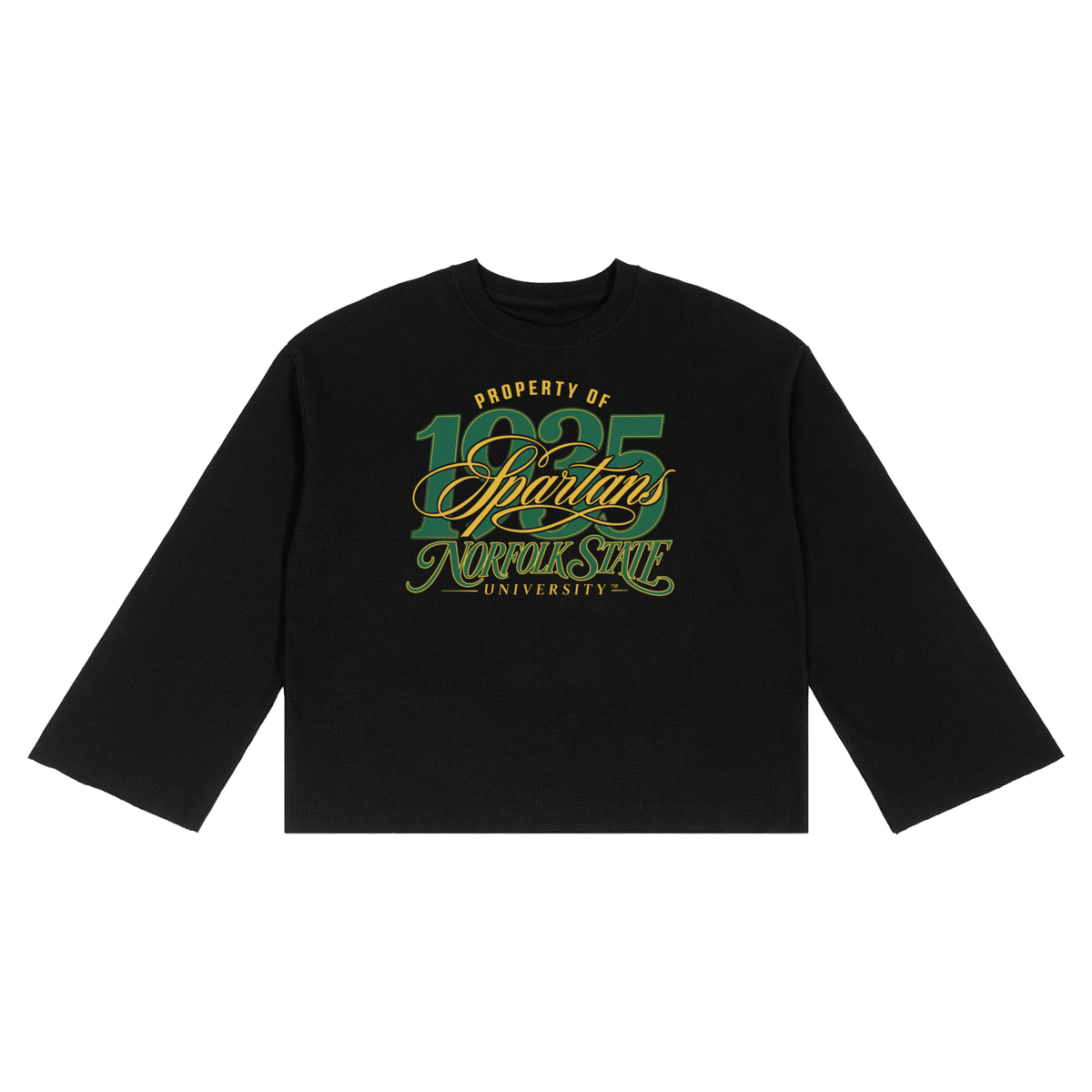 Property of NSU Unisex Waffle Raw Edge T-Shirt