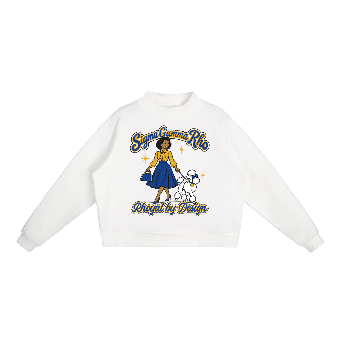 Essential Fleece Mock-Neck Crew Sweatshirt