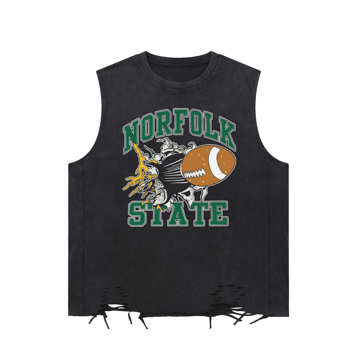 NSU Breakthrough Snow Washed Raw-Hem Tank Top