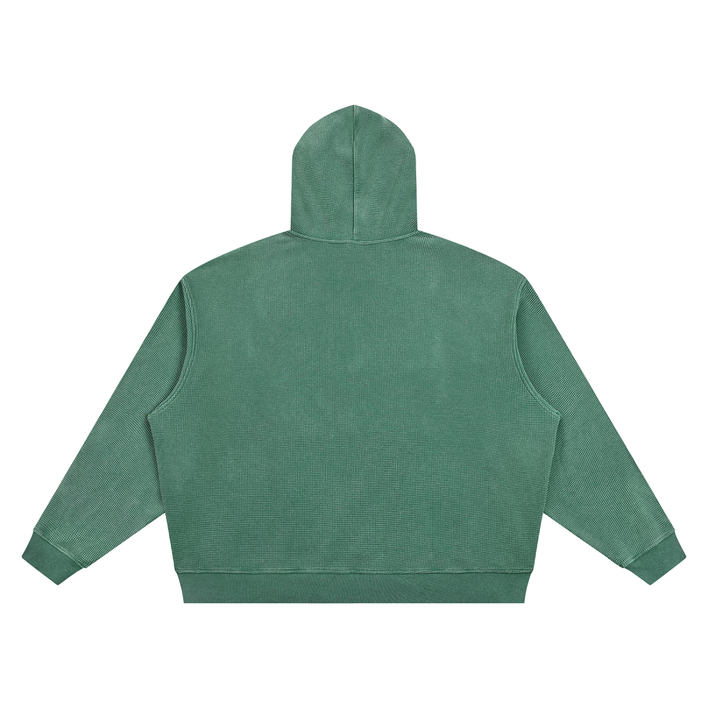 Unisex Vintage Wash Waffle Boxy Hoodie