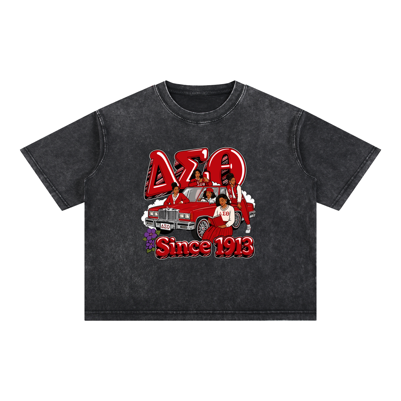 Mineral Wash Boxy Cotton T-Shirt