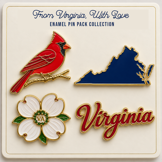 From Virginia, With Love Lapel Pin Pack (Preorder ships the week of November 30)